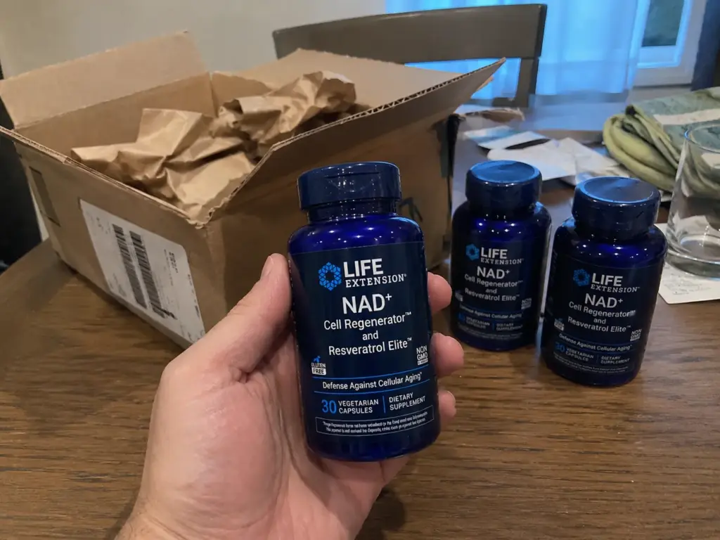 Nad supplement packaging