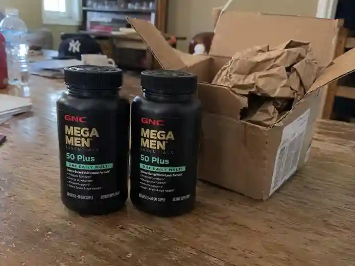 GNC Mega Men packages