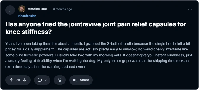 Joint Revive user reviews