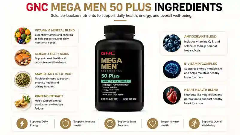 ingrediants for GNC Mega Men