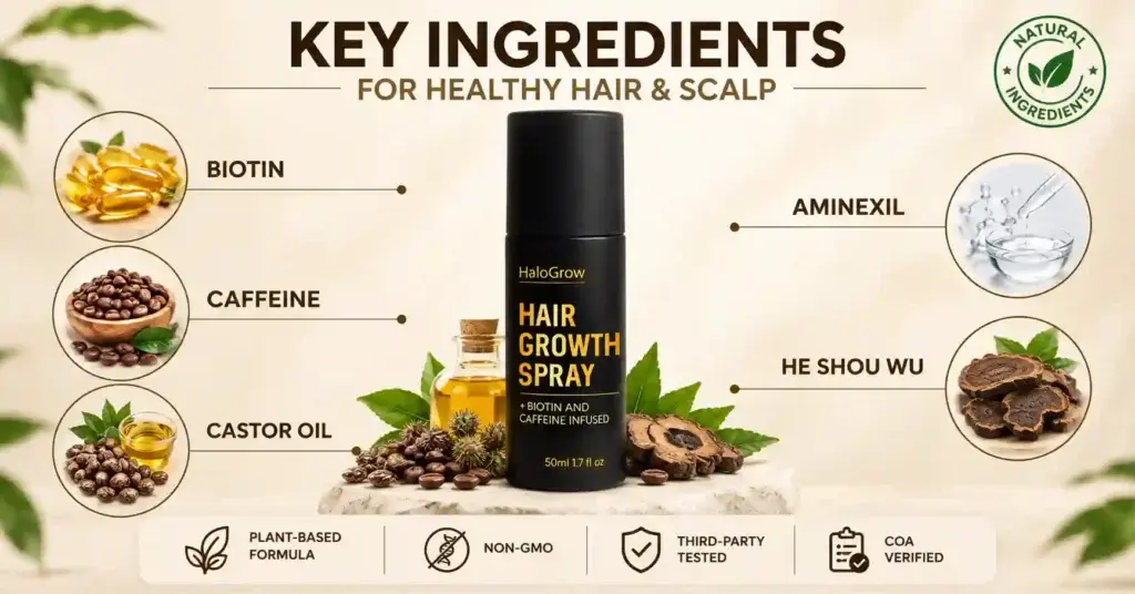 HaloGrow Hair Spray ingredients