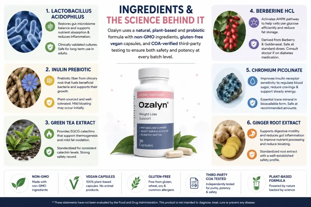 Ozalyn natural ingredients
