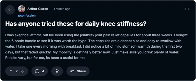 JointBrex user reviews