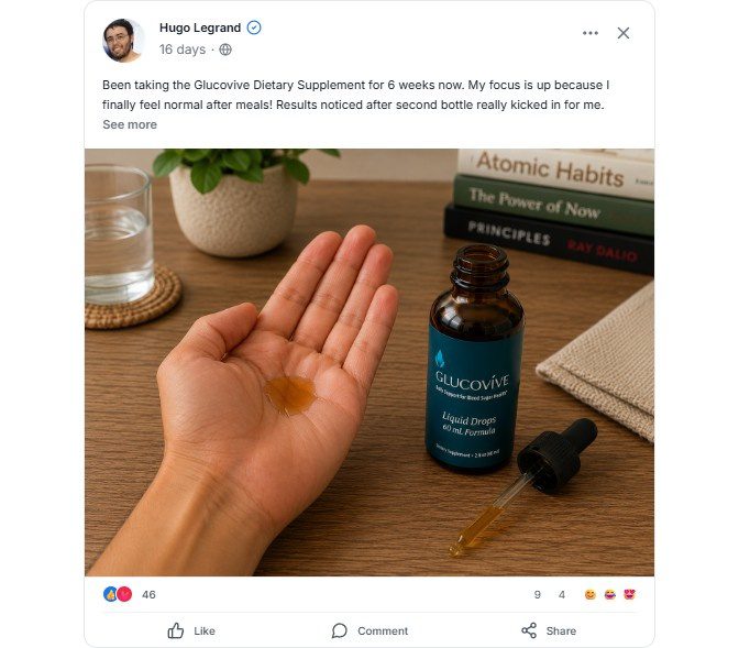 Glucovive drops supplement