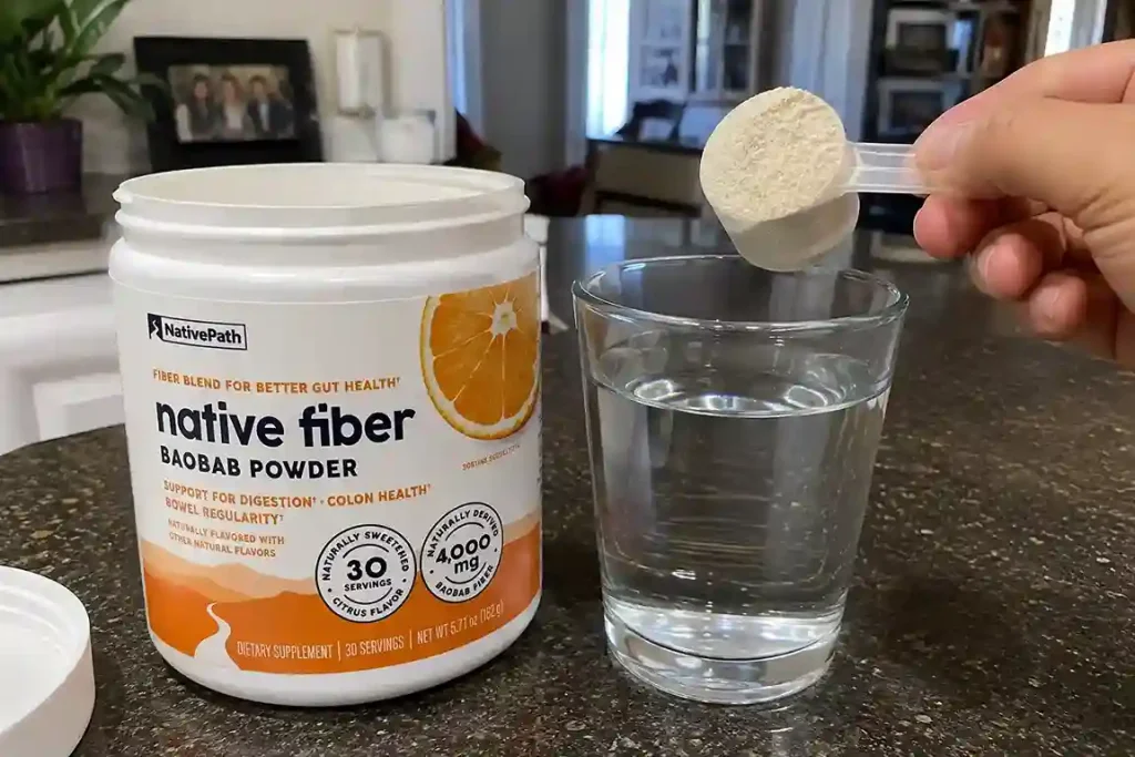 Baobab powder preparation
