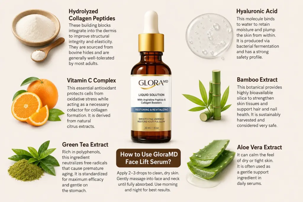 Glora Face Serum Ingredients