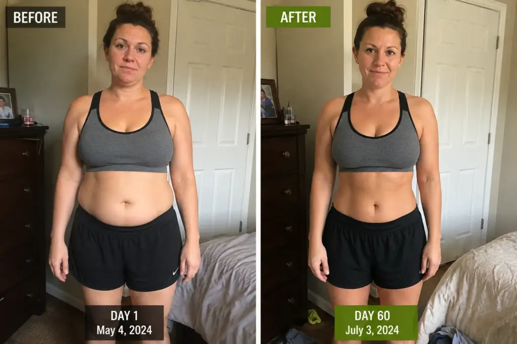 MCT Powder Before and After