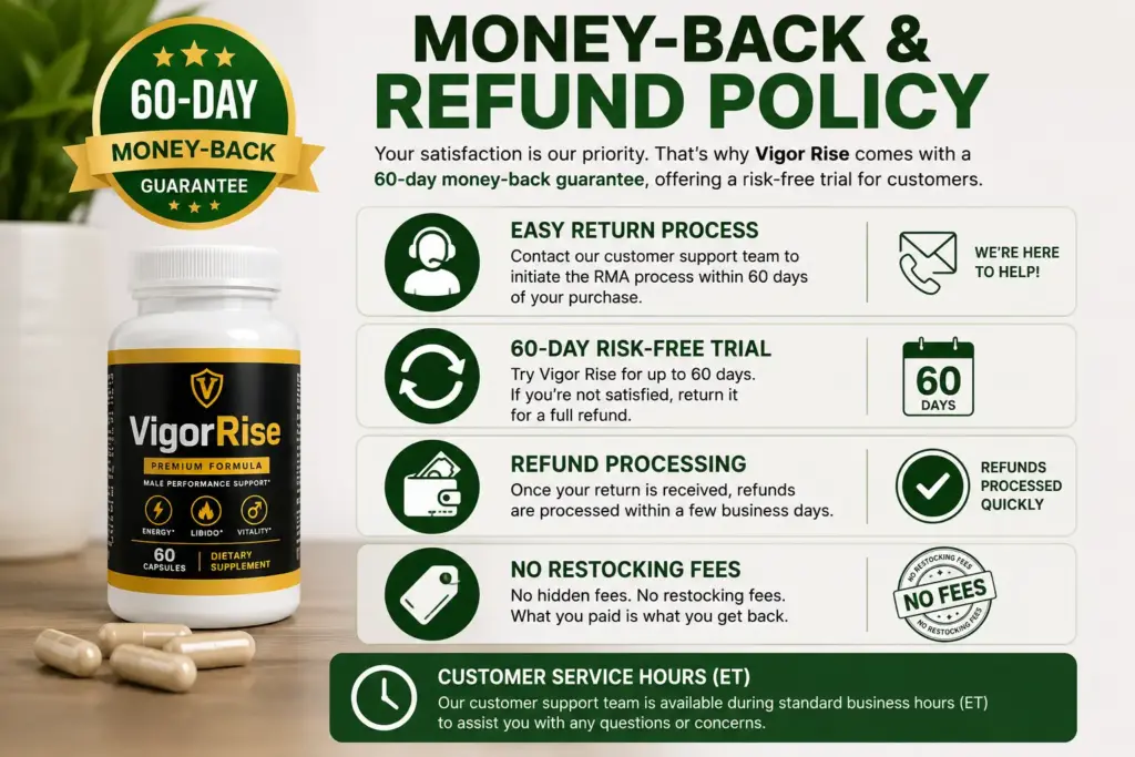 Vigor Rise refund policy