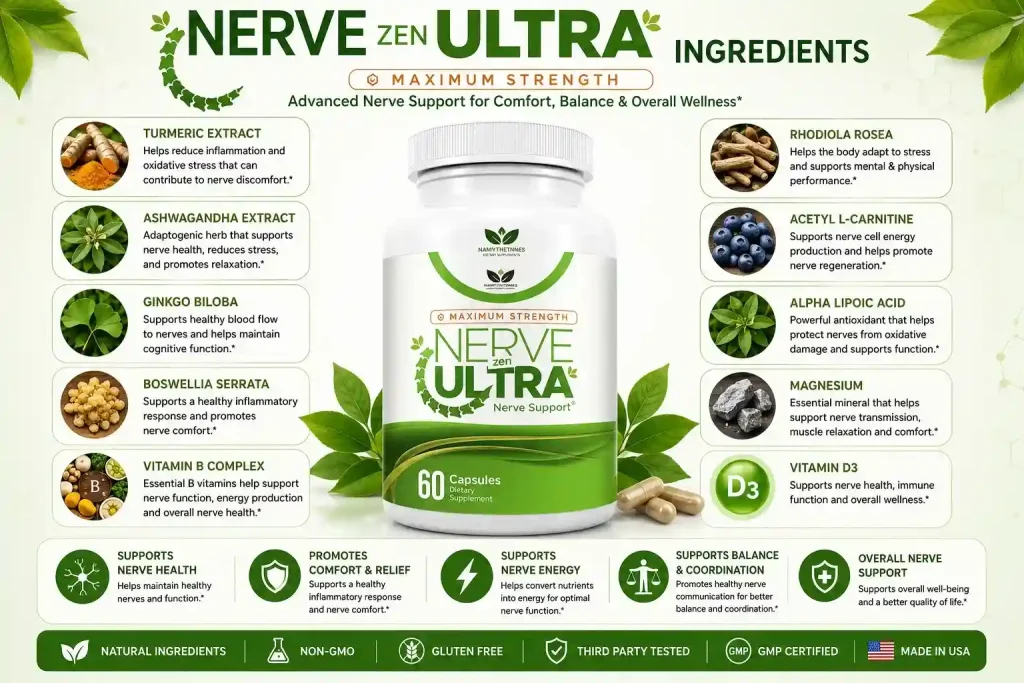 ingredients of Nerve Zen Ultra