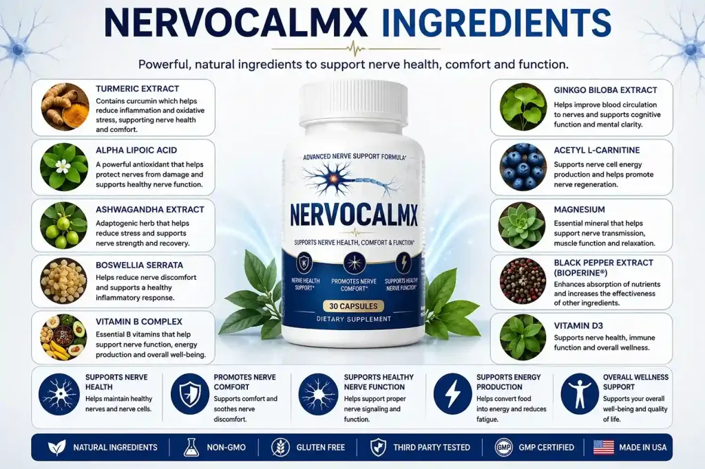 ingredients of NervoCalmX