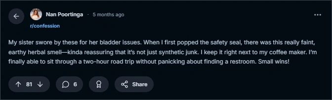 reddit review of Flora Guide