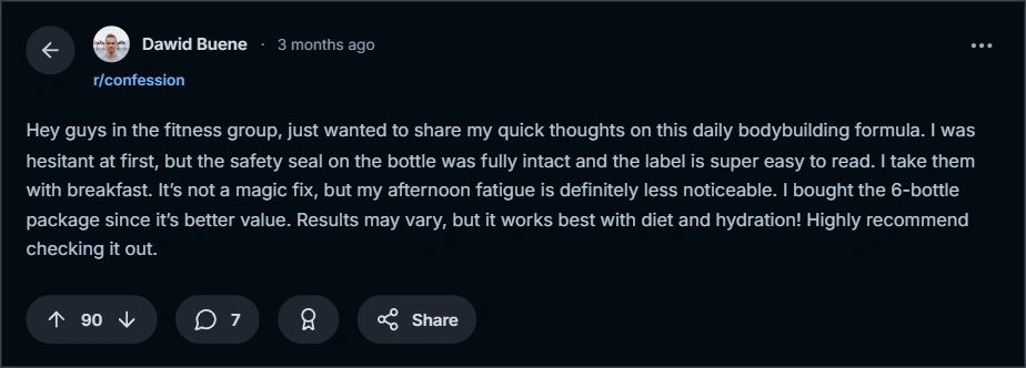 Advanced Amino Formula customer reviews