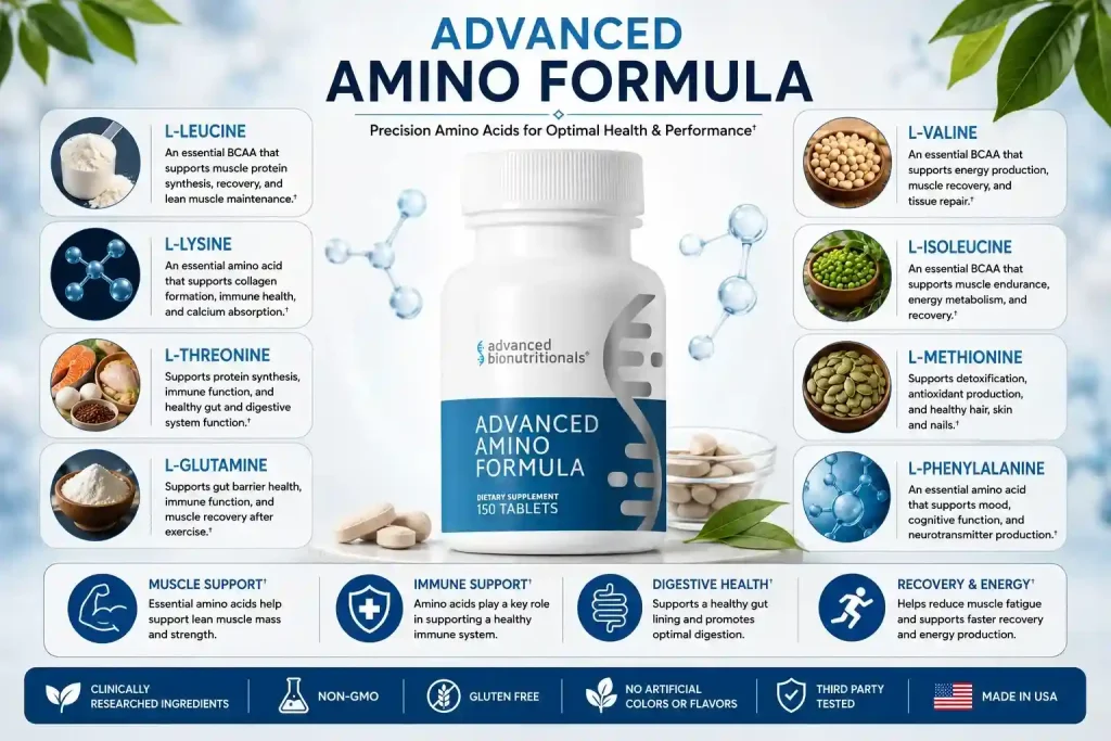Advanced Amino Formula ingredients list