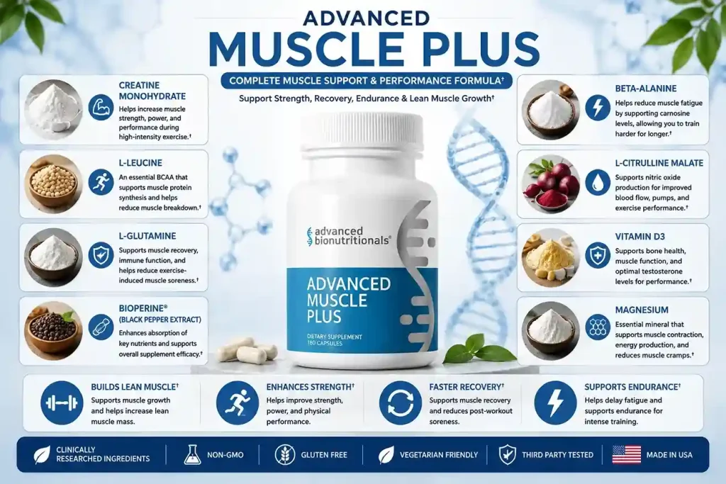 Advanced Muscle Plus ingredients