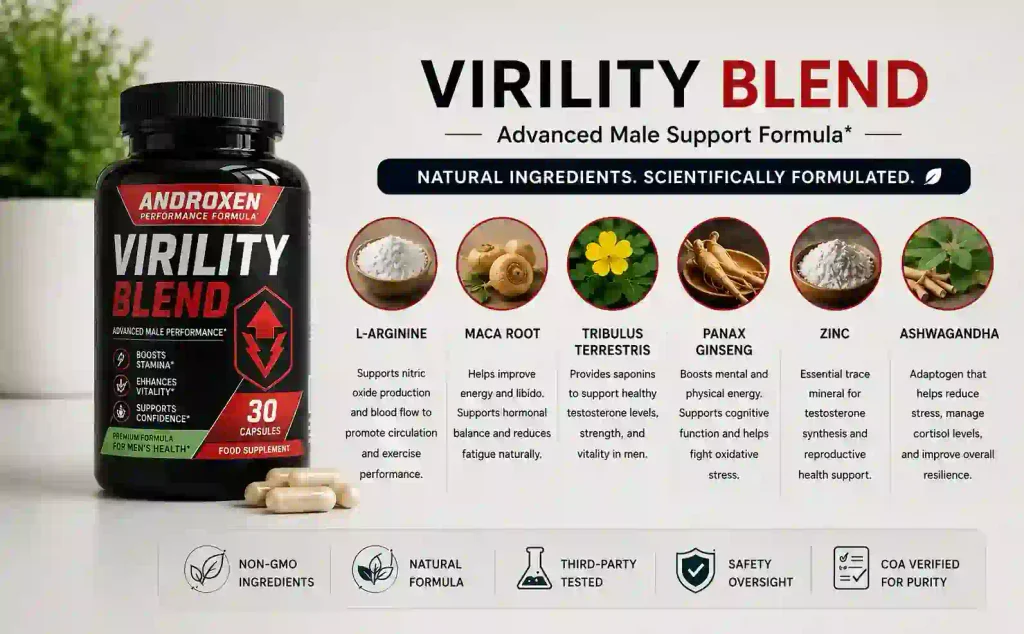 Androxen Virility Blend Ingredients