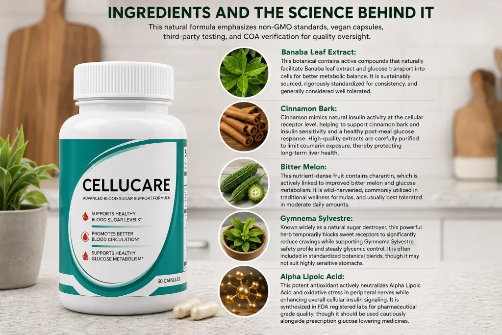 Cellucare ingredients