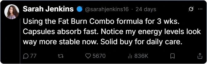 Fat Burn Combo Reviews Twitter