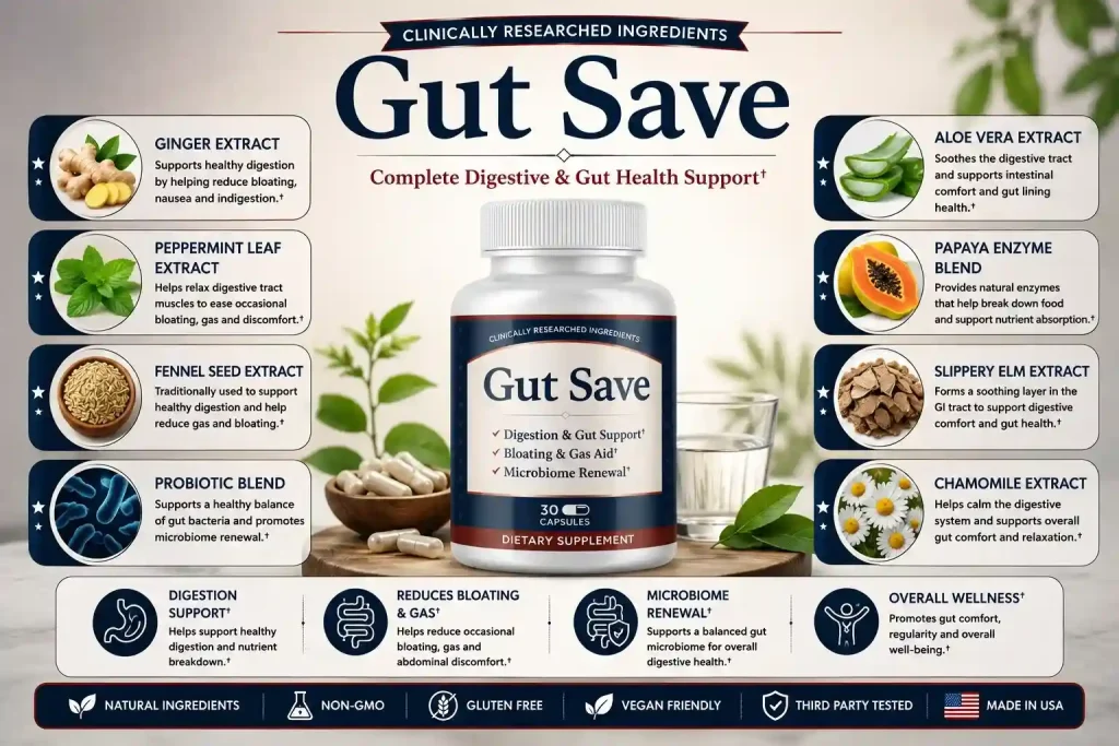 Gut save ingredients