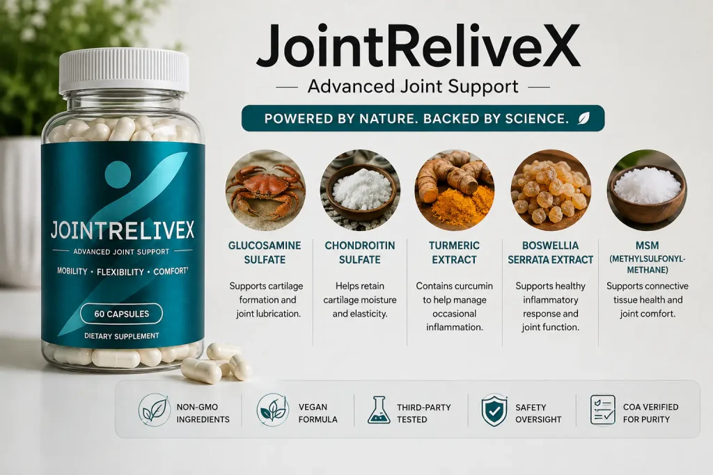 Joint Relive X reviews Ingridents