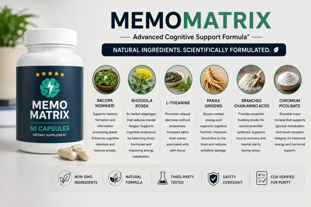 Memomatrix Ingredients