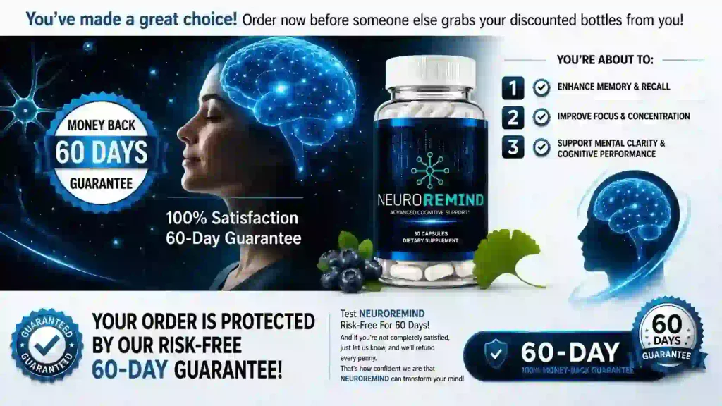NeuroRemind Money back