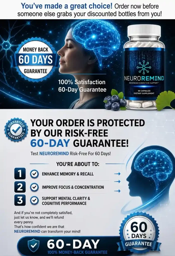 NeuroRemind Money back