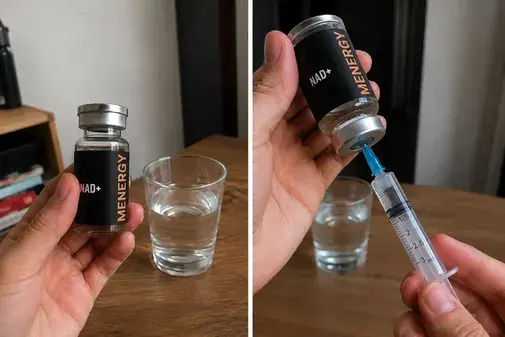 Preparing NAD injection