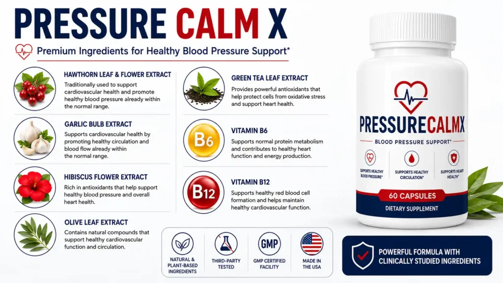 Pressure Calm X Ingredients List