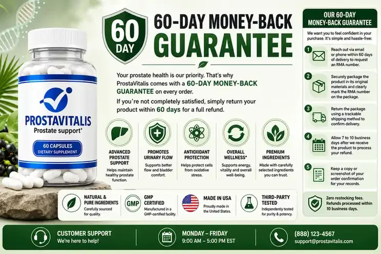 ProstaVitalis money back guarantee