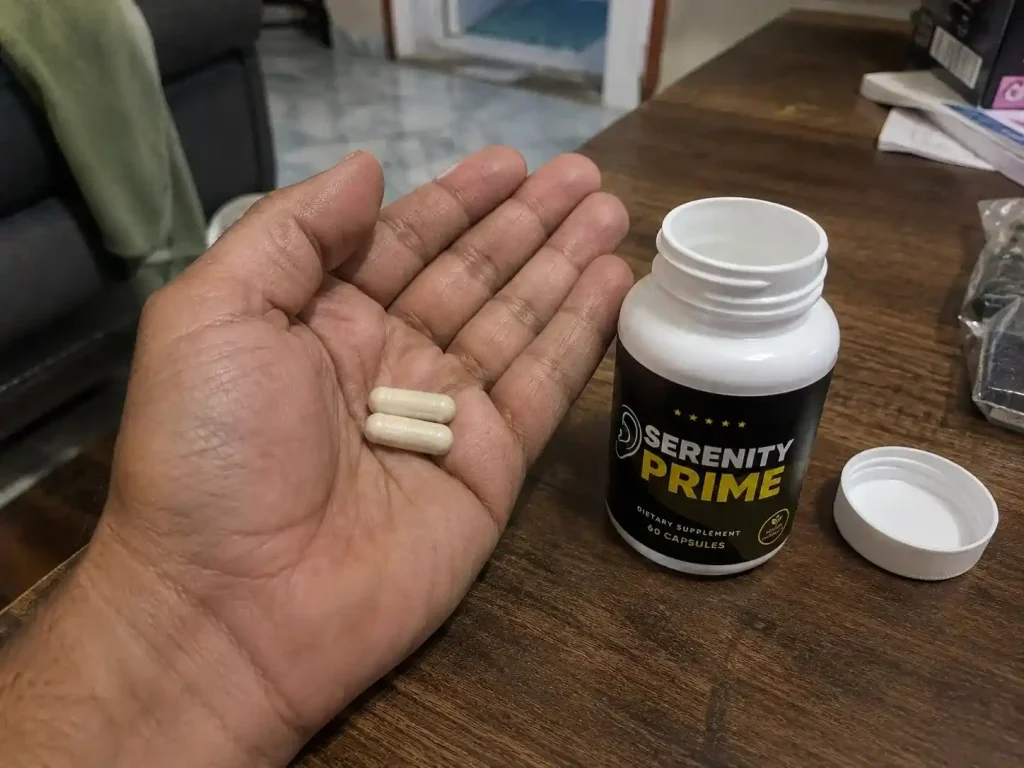 Serenity Prime capsules in hand