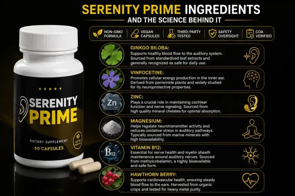 Serenity Prime natural ingredients