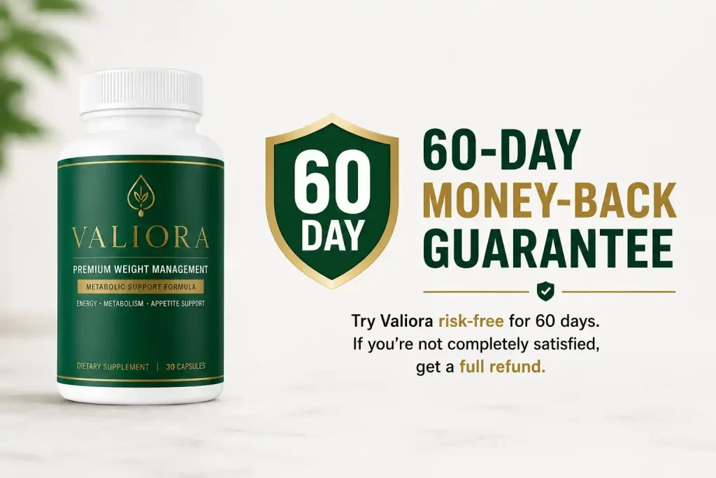 Valiora money back