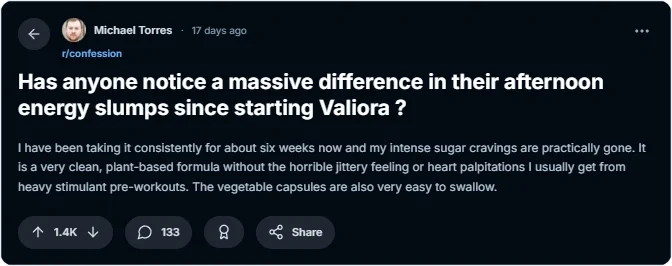 Valiora reddit review