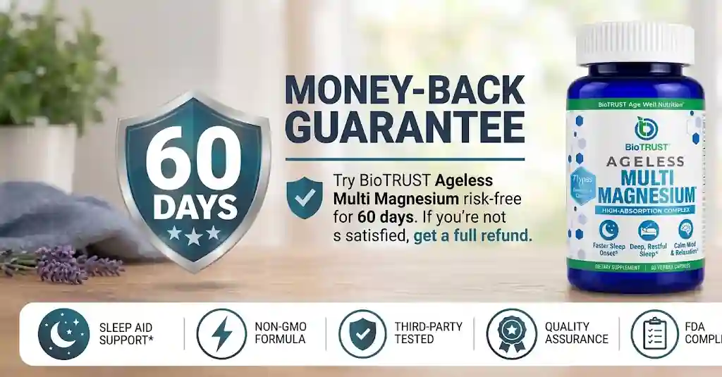 Ageless Multi Magnesium money back