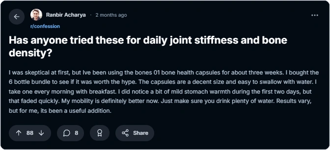 Bones [01] user reviews