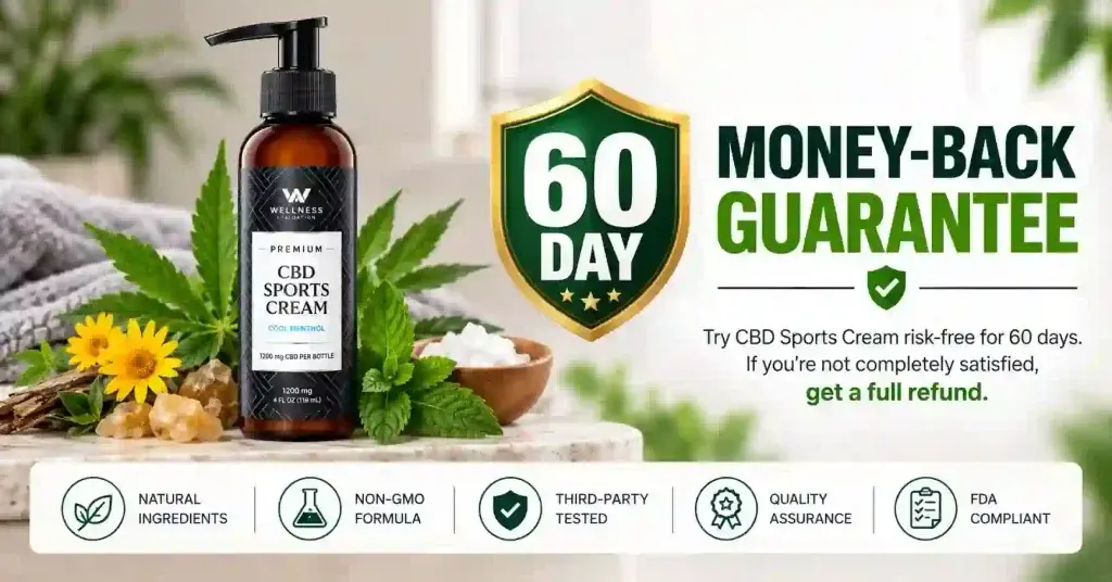 CBD Sports Cream money back guarantee