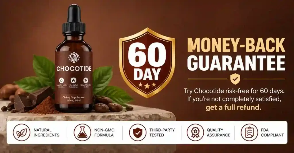 Chocotide money back guarantee