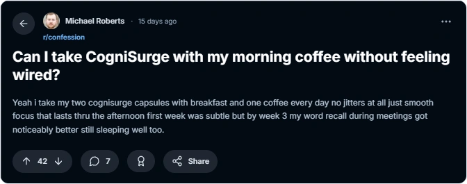 CogniSurge user review