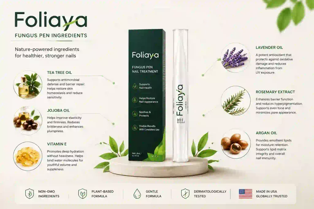 Foliaya Fungus Pen Ingredients