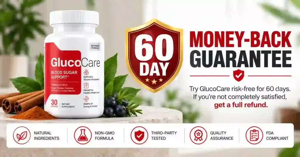 Gluco care money back guarantee