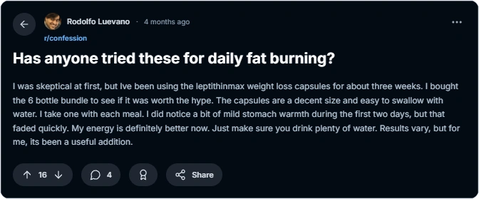 LeptiThinMax user reviews