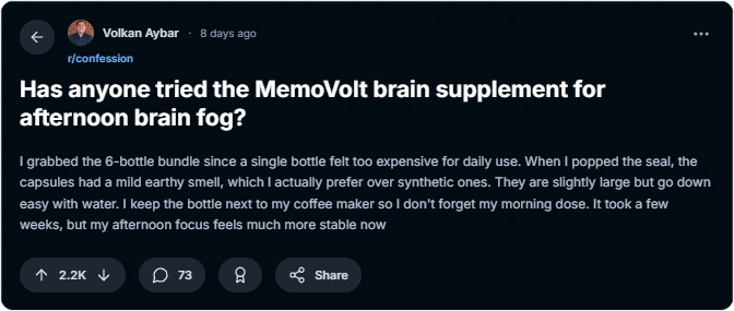 MemoVolt Reviews Reddit