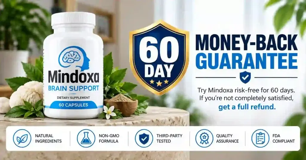 Mindoxa money back guarantee