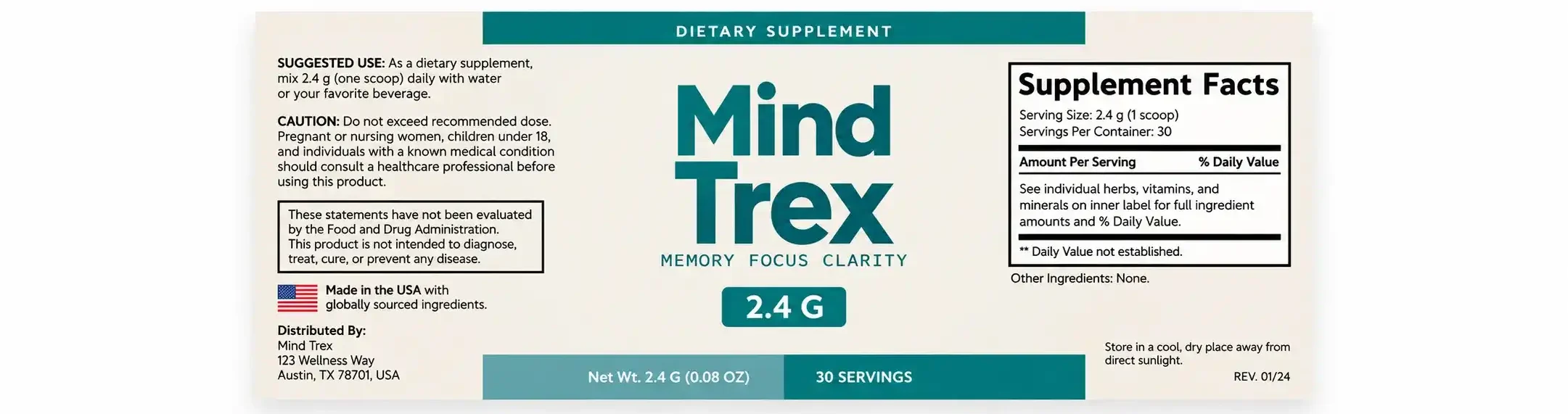 Mindtrex Ingredients