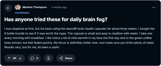 NeuroLift user reviews