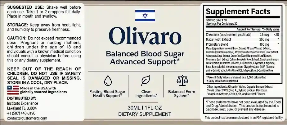 Olivaro ingridents