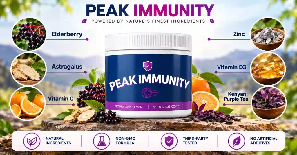 Peak Immunity ingredients