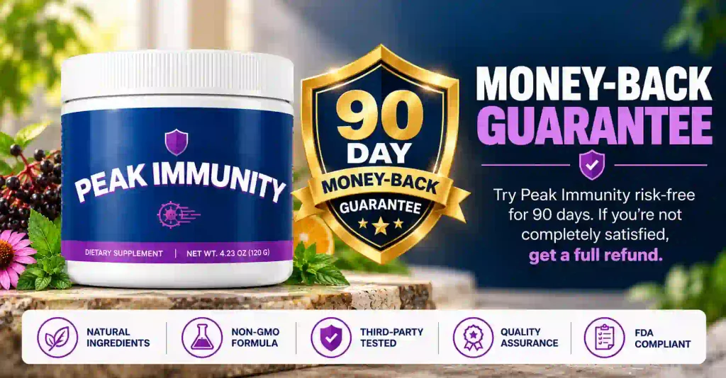 Peak Immunity money back