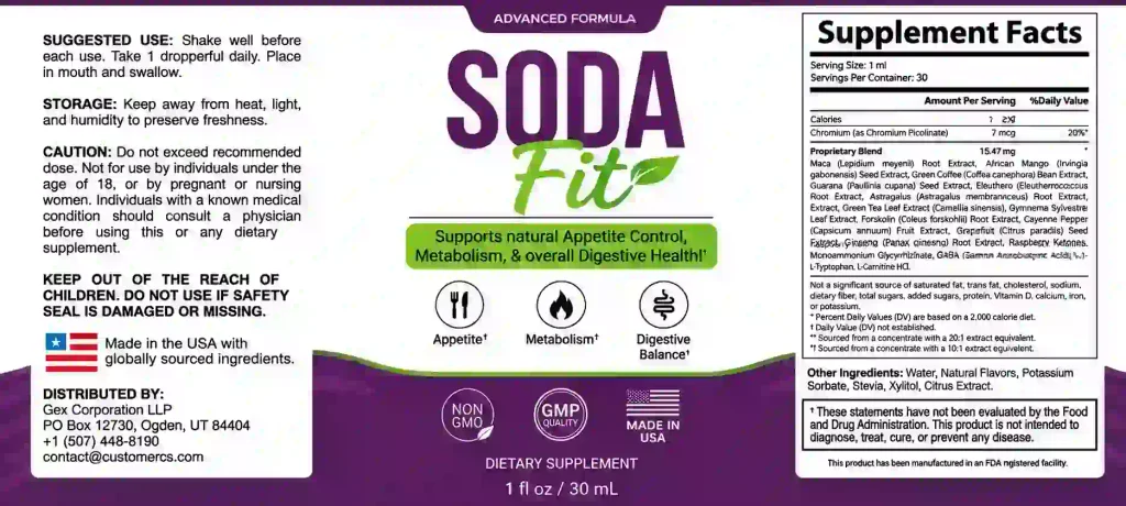 SodaFit Ingredients (1)