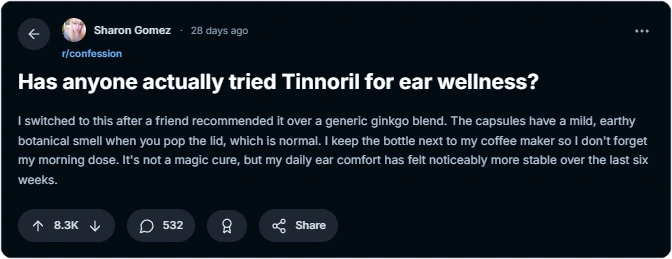 Tinnoril Reviews Reddit
